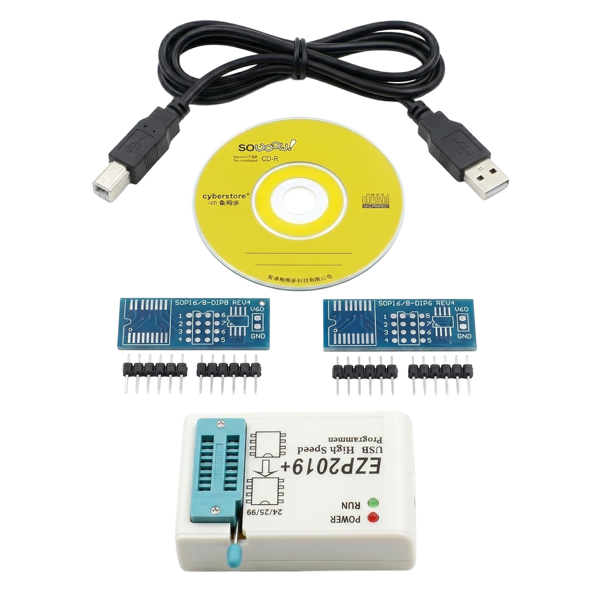 EZP2019+ High-Speed USB SPI Programmer for EEPROM/BIOS Flash Chip Programming