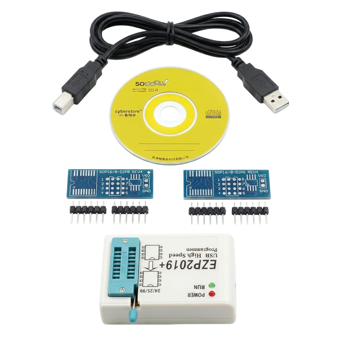 EZP2019+ High-Speed USB SPI Programmer for EEPROM/BIOS Flash Chip Programming