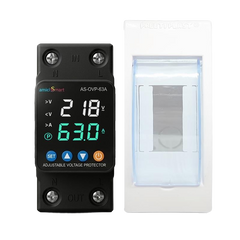 amiciSmart upgraded black 63A voltage protector with protective mount