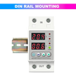 amiciSmart white 63A voltage protector — din rail mounting