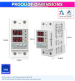 amiciSmart white 63A voltage protector — dimensions and weight