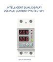 amiciSmart white 63A voltage protector with protective mount — dual display