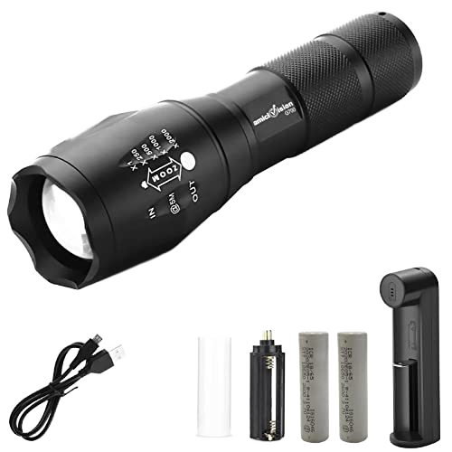 XHP50 torch with two rechargeable batteries and charger