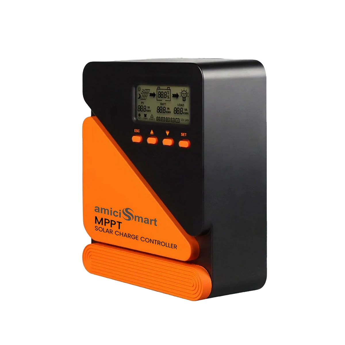 amiciSmart 10A MPPT solar charge controller for 12V and 24V battery systems