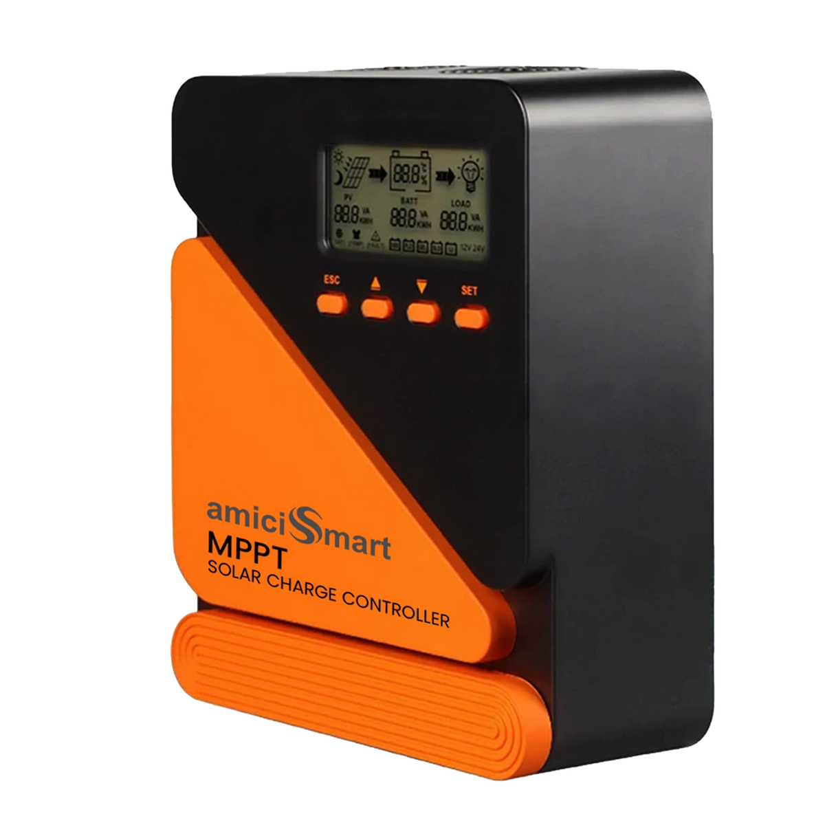 amiciSmart 40A MPPT solar charge controller for 12V and 24V battery systems
