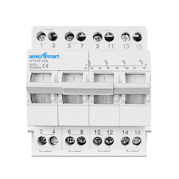 63A Manual Transfer Switch — 400V AC · Three-phase · 4-pole