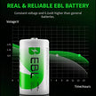 EBL D Cell Batteries 10,000mAh Ultra Pro Ni-MH Rechargeable D Batteries, Pack of 2 amiciKart