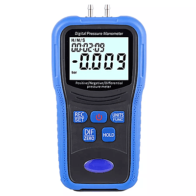 Digital Pressure Manometer (TM510) with 9V battery