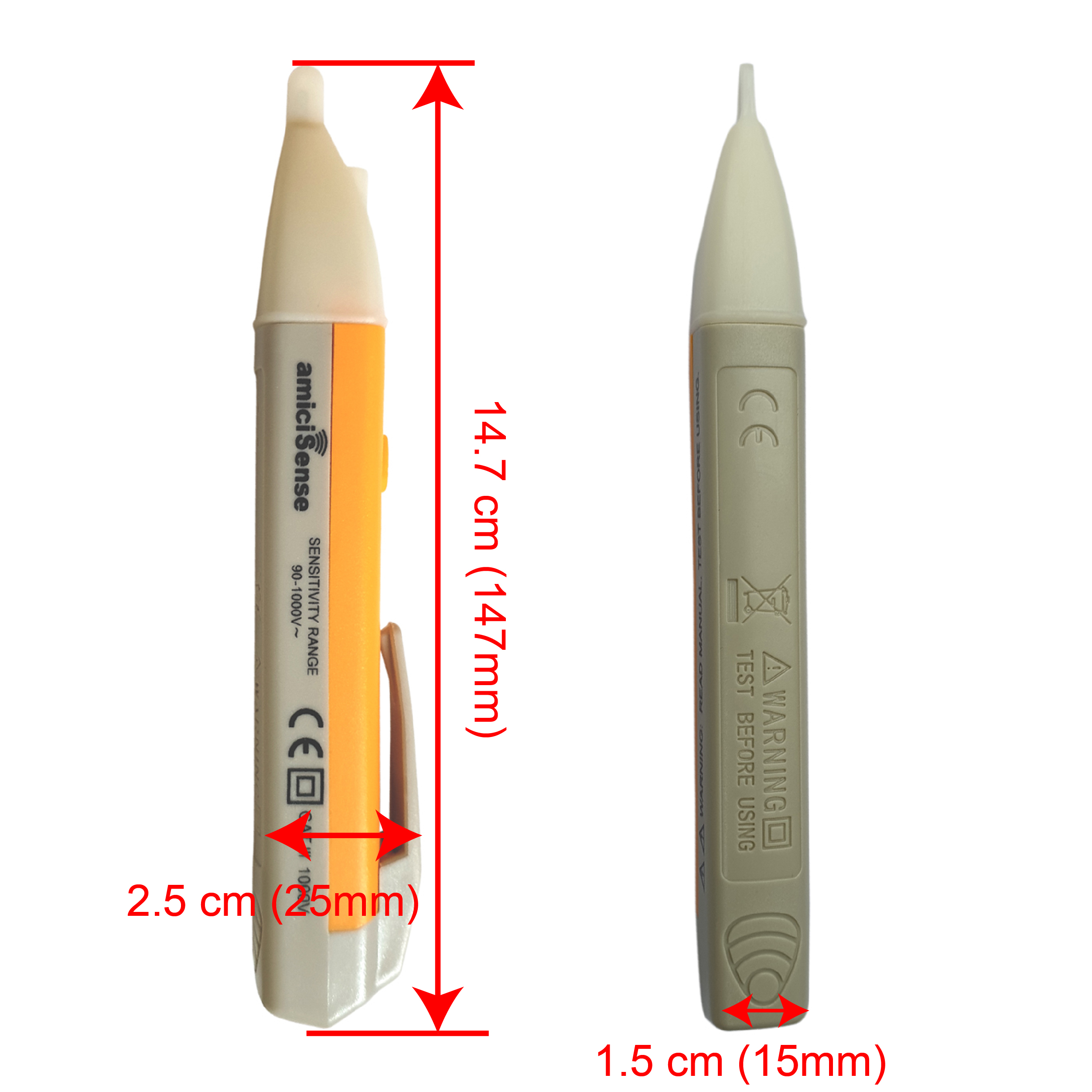 Touchless Voltage Detector Pen with Battery with Tape with Tester