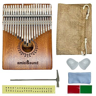 Thumb Piano 21 Keys - Musical Instrument with bag
