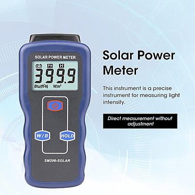 Solar Power Photometer with 9V battery