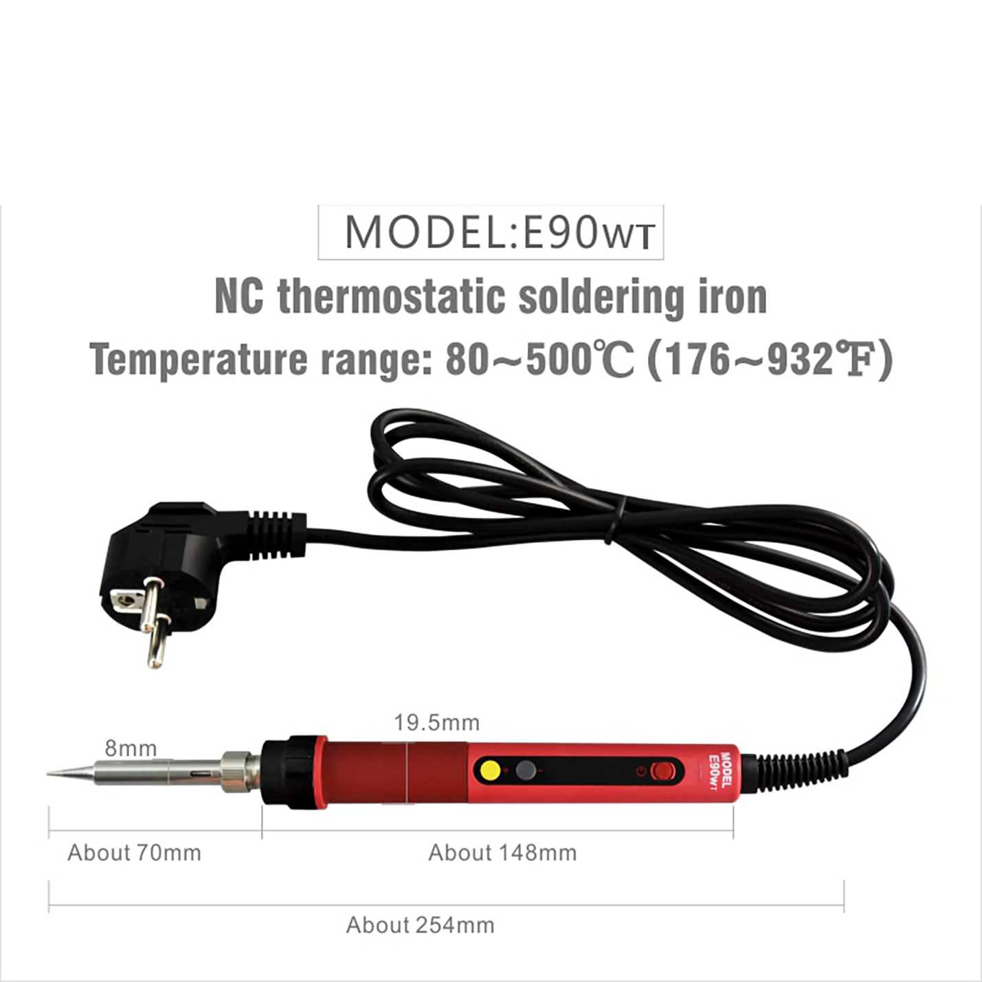 90w Soldering Iron with Filament with 5 Bits