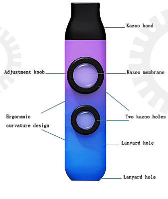 Double Hole Kazoo - Music Instrument