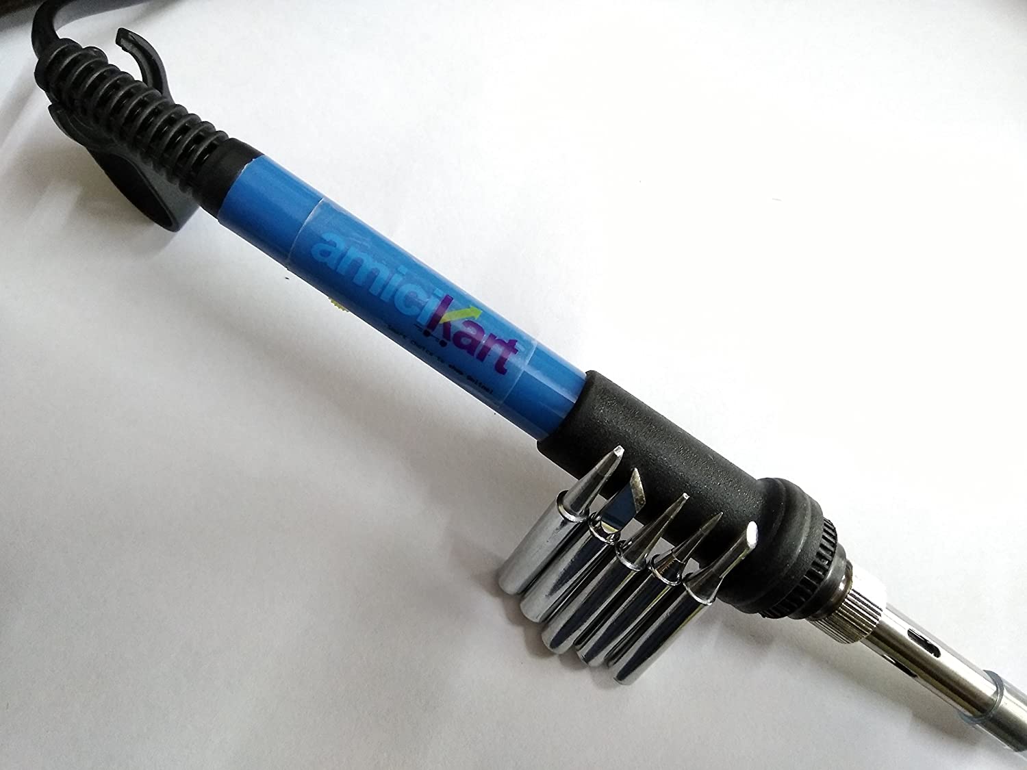 60w Soldering Iron with Ceramic Filament and 5 Bits