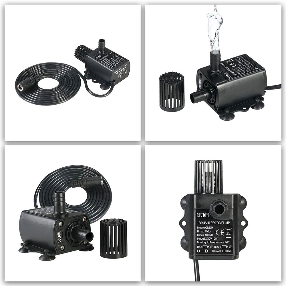 DC Submersible Pump (12V/10W) with Adapter
