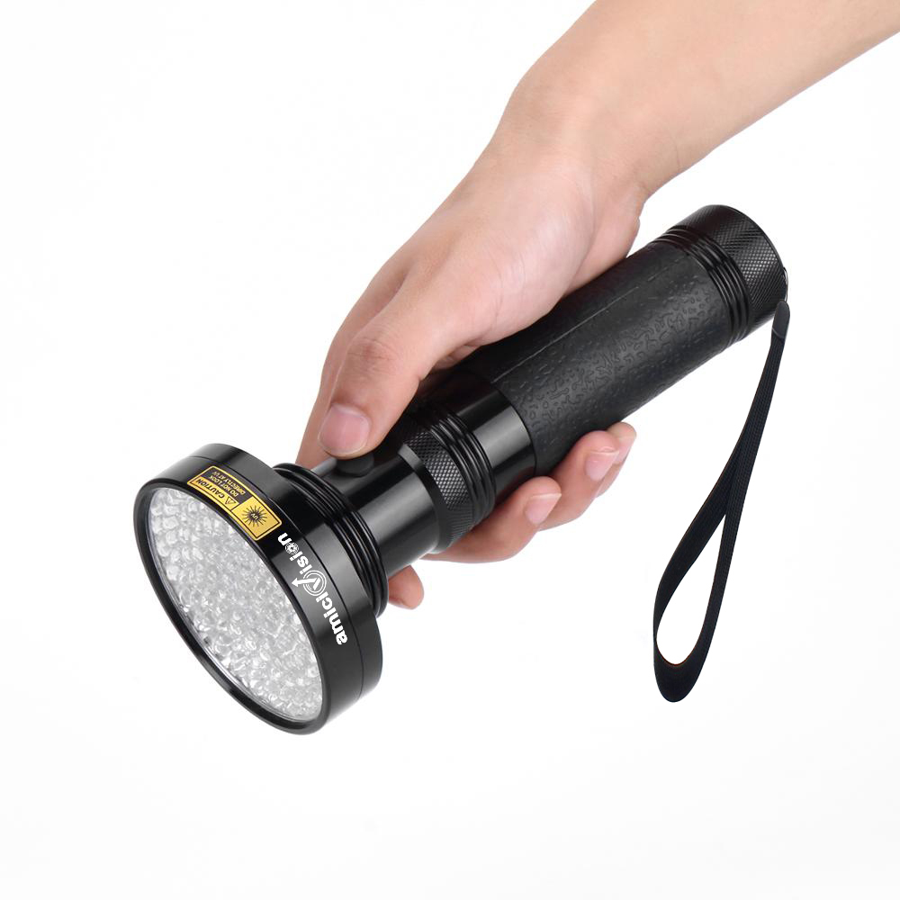 100 LED UV Flashlight Torch 395 nm (with AA Battery)