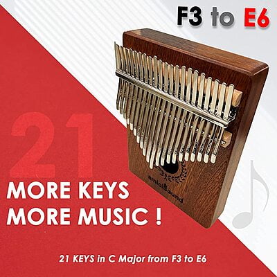 Thumb Piano 21 Keys - Musical Instrument with bag