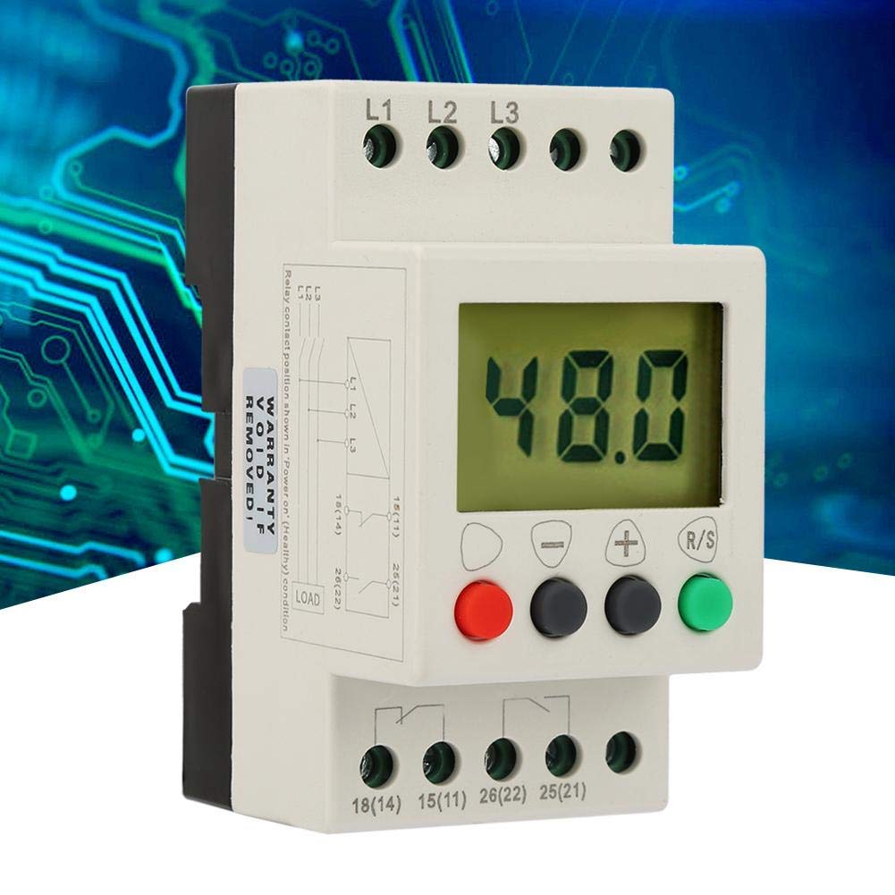 3 Phase Adjustable 300-500V Over/Under Voltage Protection Relay