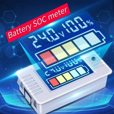 Large Color Screen Battery Capacity Voltage Tester 0-100v DC