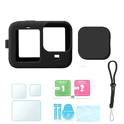Protective Cover with Glass Film for Action Camera