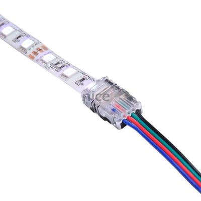 LED Strip Connector for 5050 5630 RGB Connector (Clip Type) -4 Pieces