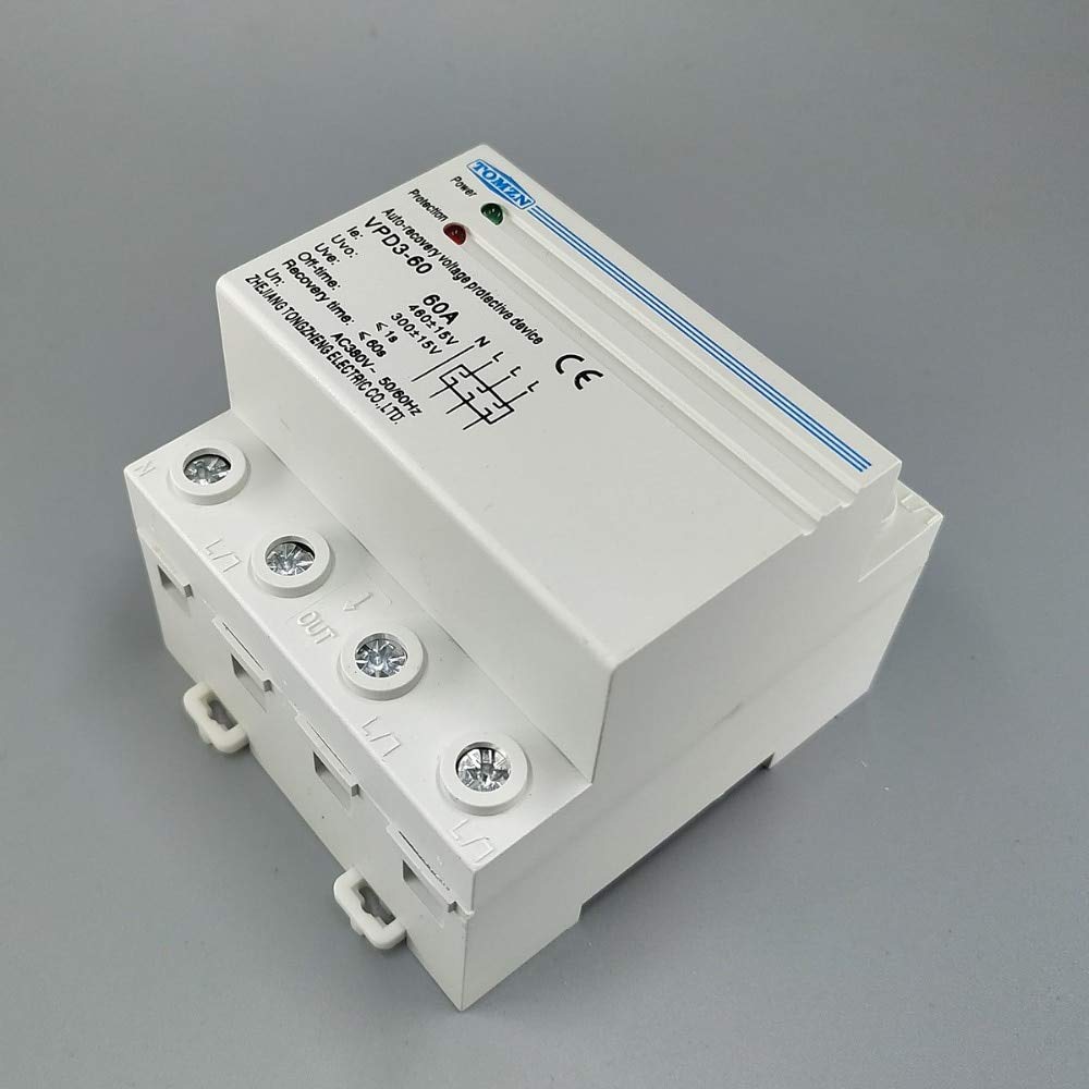 3 Phase Fixed Over/Under Voltage Protector 380V With Big Mount