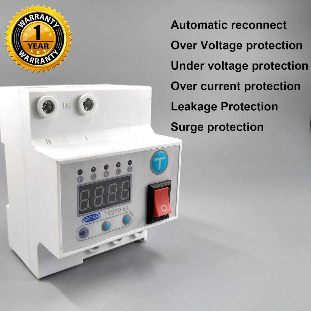 Over/Under Voltage Relay with Surge Protection with Mount
