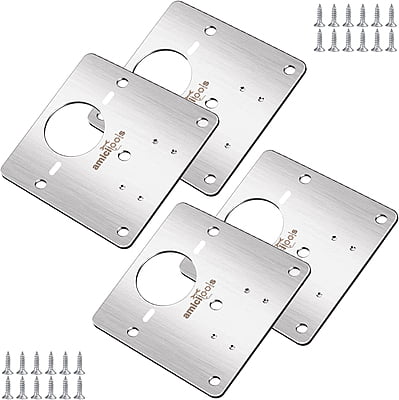 Cabinet Hinge Support SS Plate Set of 4