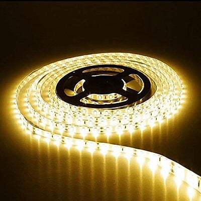 4040 LED Strip Light 5m Long 60 LED/M Warm White Non Waterproof With 3 Key Controller and 2 Amp Adapter