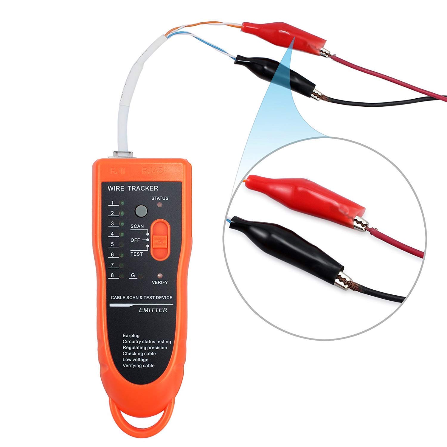 Network Cable Tester, Wire Tracker - Premium (with 9V Battery)