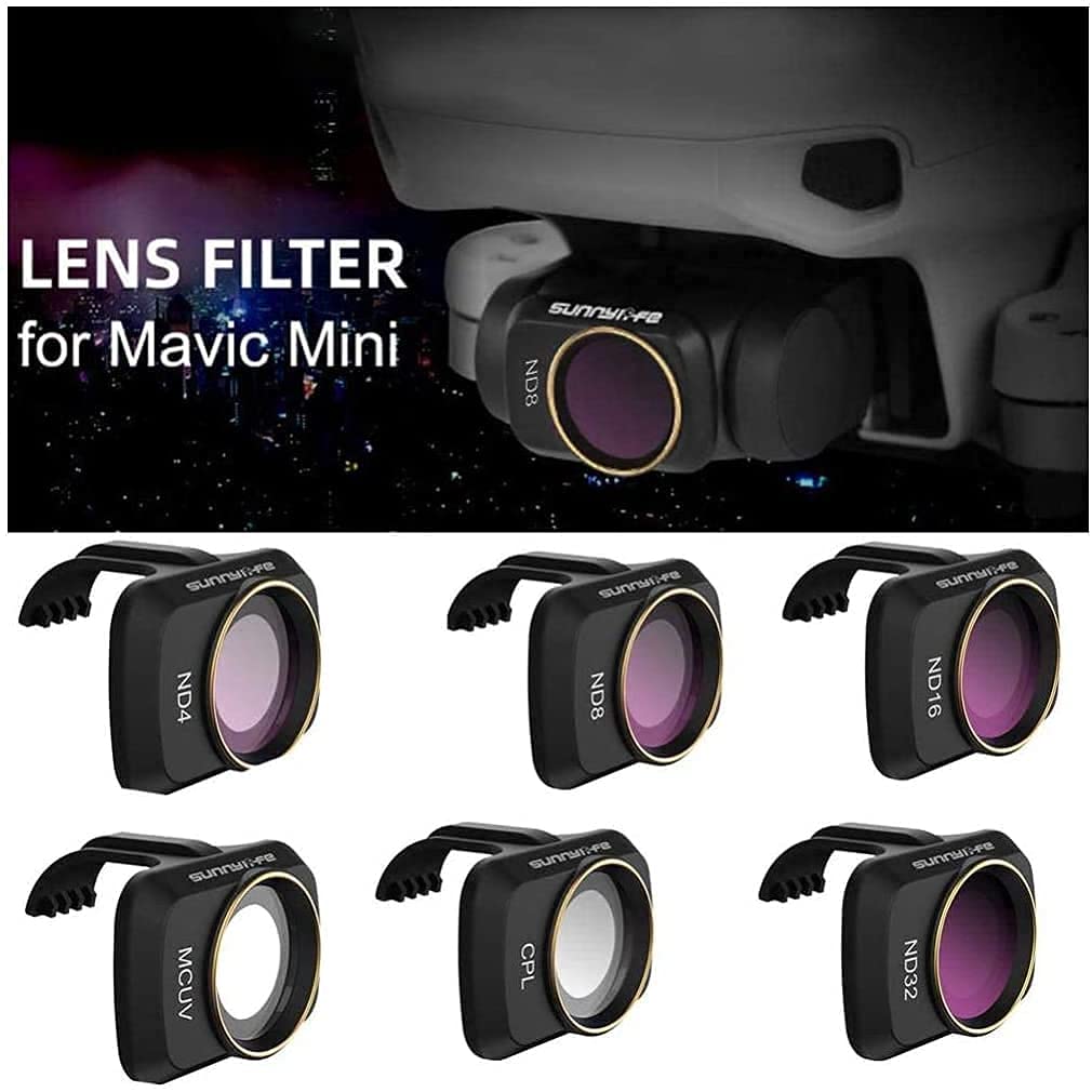 Camera Lens Filter for DJI Mavic Mini 1 Drone Set of 6