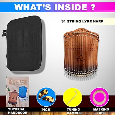 Mini Harp Music Instrument 31 Strings