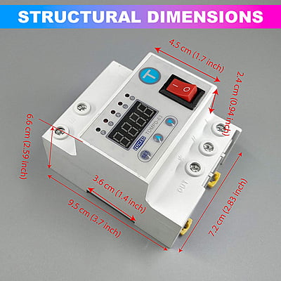 Over/Under Voltage Relay with Surge Protection with Mount