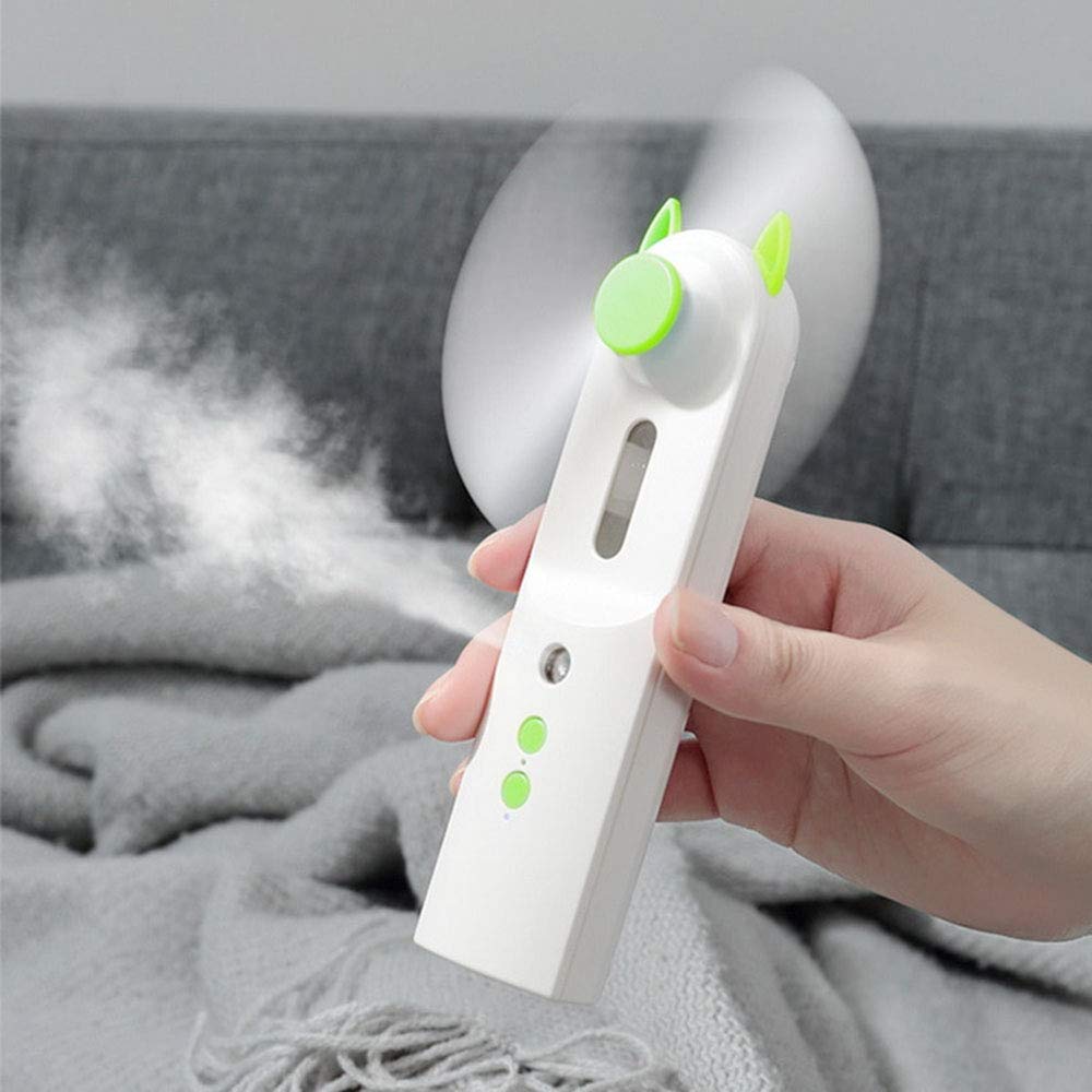Humidifier Facial Steamer Fan with Rechargeable Battery
