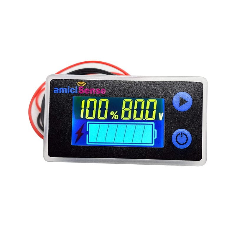 10-100V LCD Acid Lead Lithium Battery Capacity Indicator Voltmeter Monitor Display