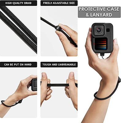 Protective Cover with Glass Film for Action Camera