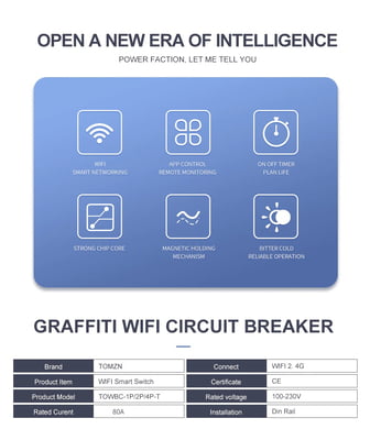 amiciSmart WiFi MCB, Circuit Breaker