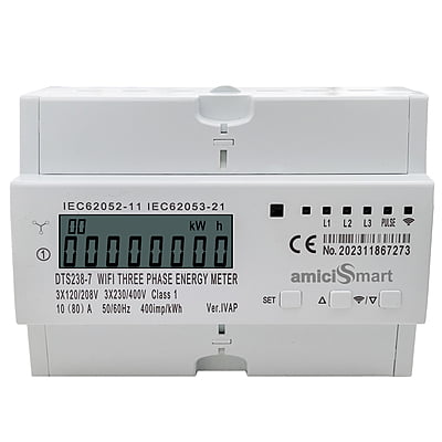 3 Phase WIFI Energy Meter and Over Load Protector With WISEN Operated